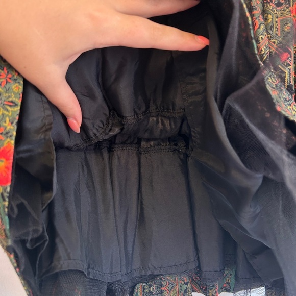 Vintage 80s 90s Yves Saint Laurent YSL Velvet Holiday Junior Girls Dress Size 7 - Picture 4 of 15